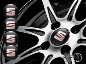 Seat Pegatinas de Aro para Autos Emblemas de Alta Calidad